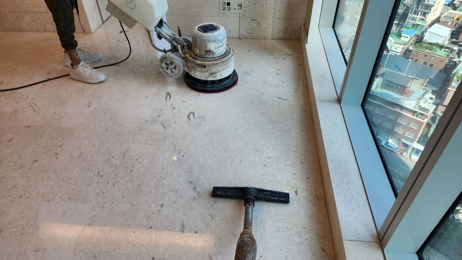 일산 대리석줄눈보수 작업 현장 사진